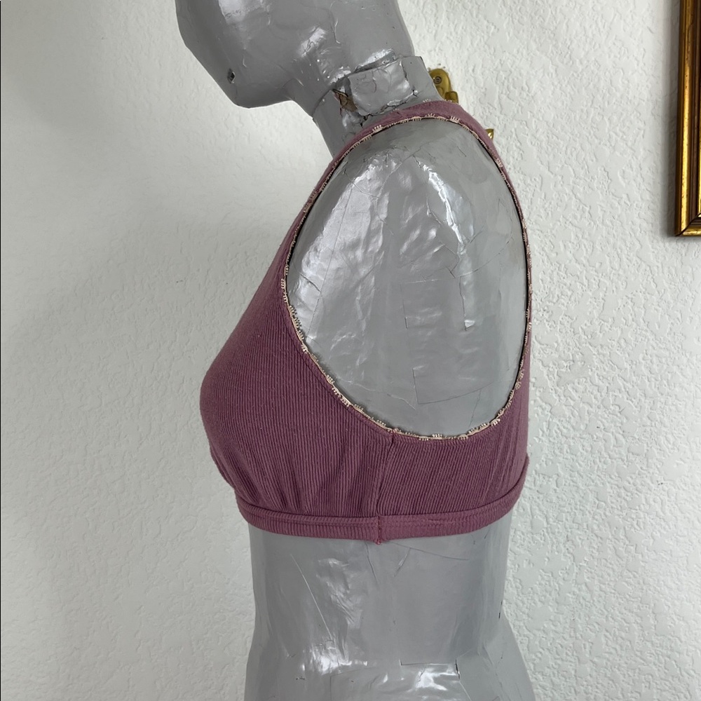 Belabumbum Ribbed Pima Cotton Lounge Sleep Bra - Picture 3 of 6
